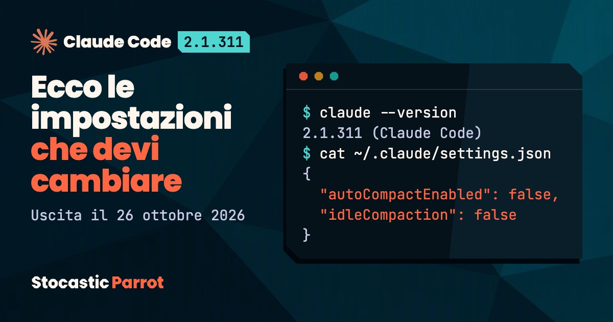 Spegnere l’auto-compaction in Claude Code